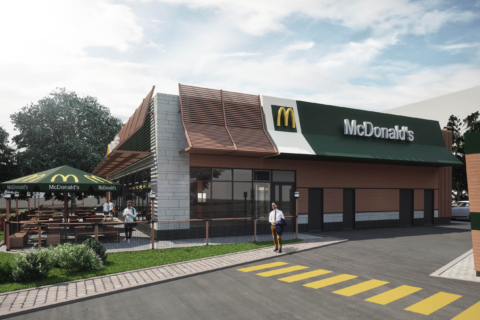 Визуализация МакДональдс в Алматы. Архитектурная визуализация